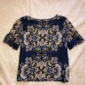 Madewell floral blouse